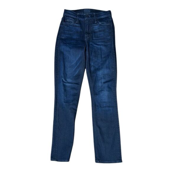 MOTHER women’s 24 the mid rise dazzler ankle jeans in now or never dark Wash - Picture 2 of 8